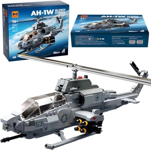 AH-1W Super Cobra (M8024) - 958 Pcs 1:35 Helicopter Building Kit