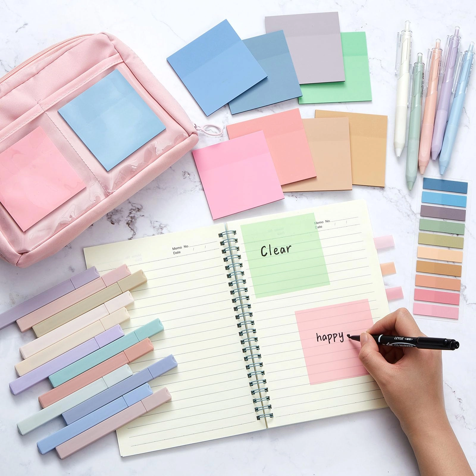 Aesthetic Book Annotation Kit - 39 Pcs