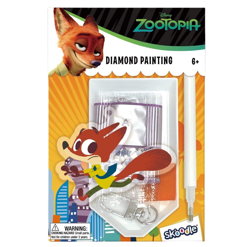 Zootopia Diamond Painting Keychain Kit - Nick Wilde