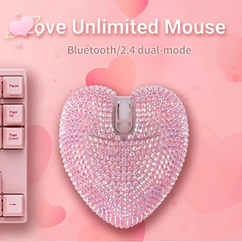 Heart-Shaped Mouse - Bluetooth USB