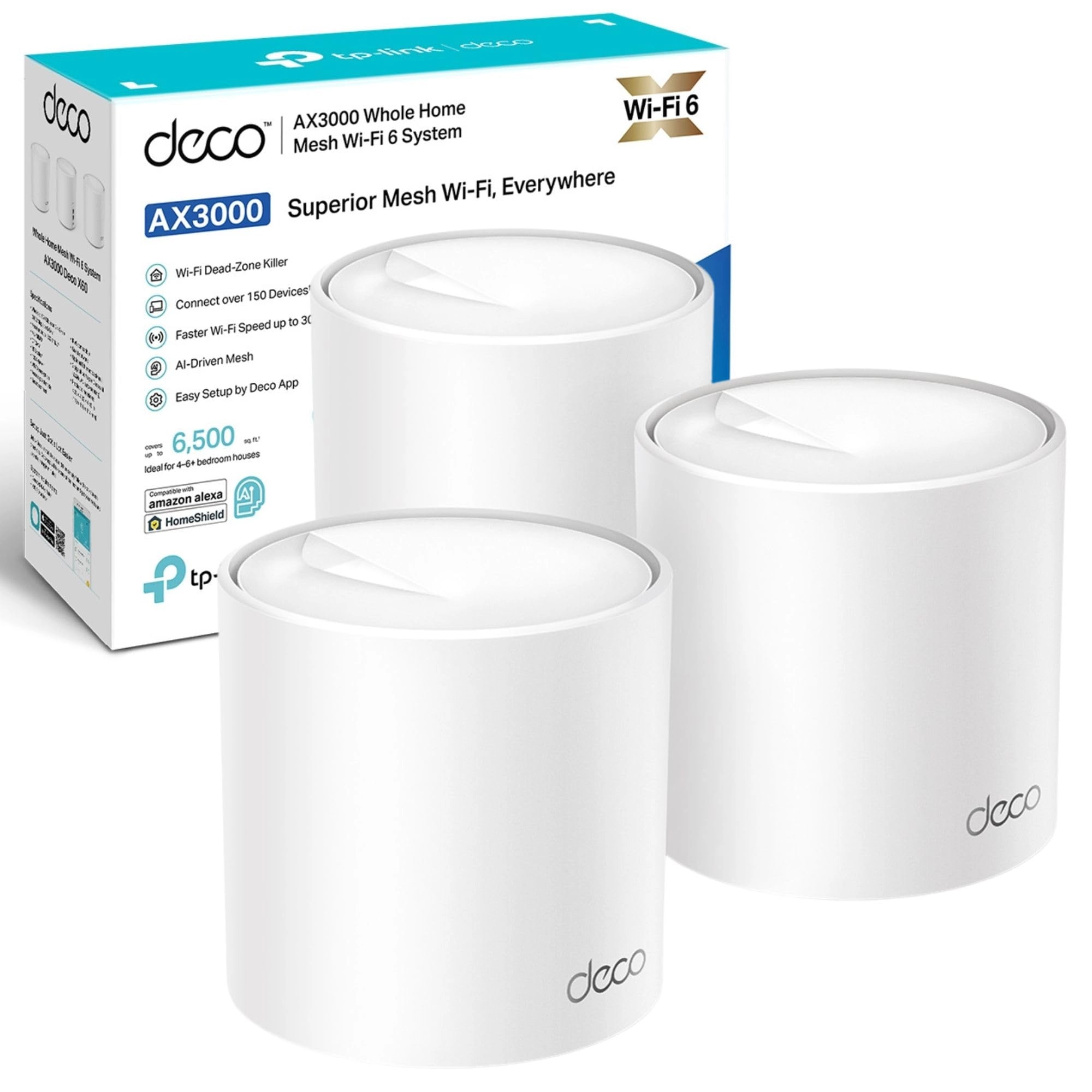 Deco X50 - Wi-Fi 6 (802.11ax) 3-pack