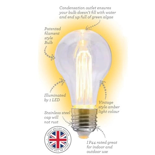 Bulb Spiral Chandelier - Battery Operated 4 x AA 95cm