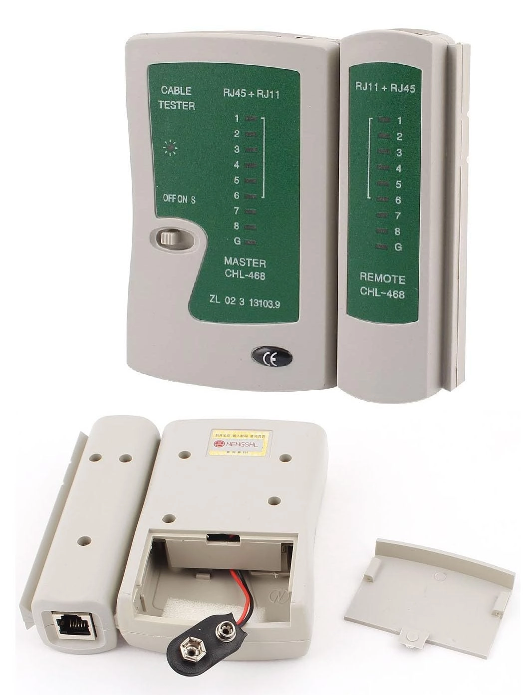 Crimping Tool + Network Cable Tester + Cut and Strip Tool + RJ45 Connectors + Strain Relief Boot Covers