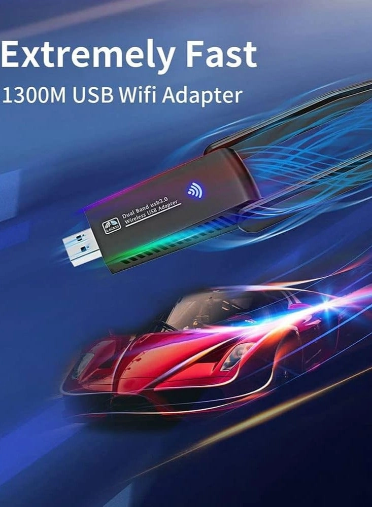 Wireless USB WiFi Adapter - Dual Band 2.4/5Ghz USB 3.0 Wireless