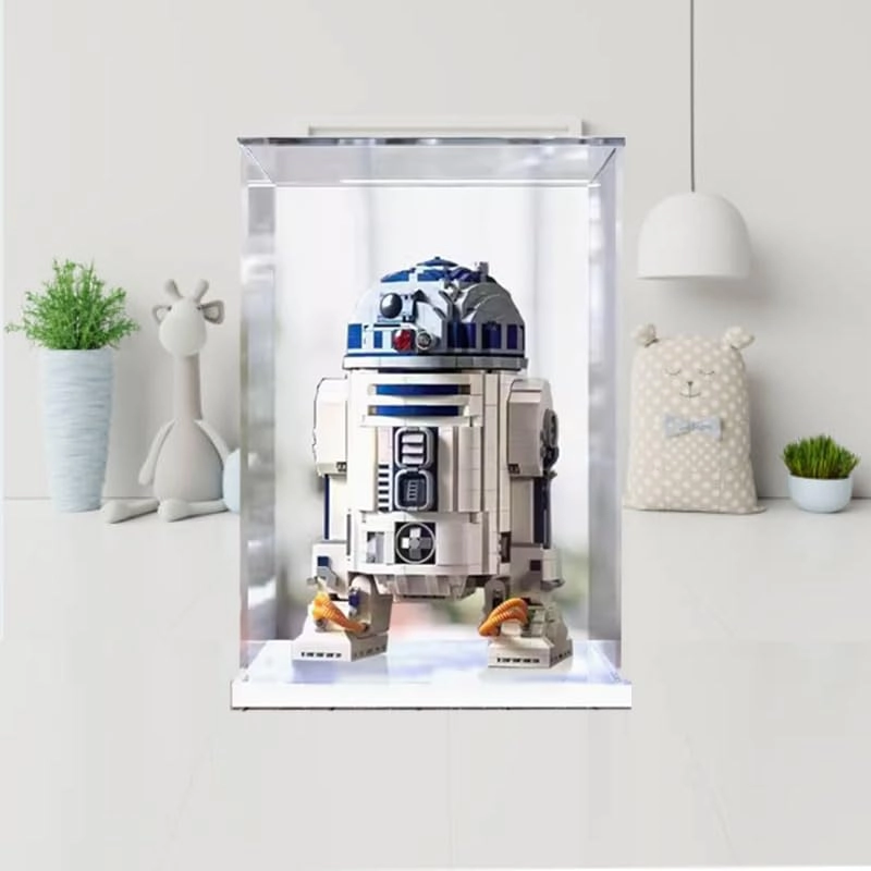 Clear Acrylic Display Case - fits 75308 Black Bottom