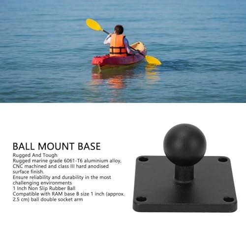Ball Mount Base - 1 inch non-slip ball Aluminium Alloy