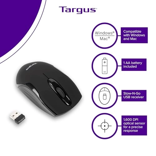 Wireless Ergonomic Mouse - USB