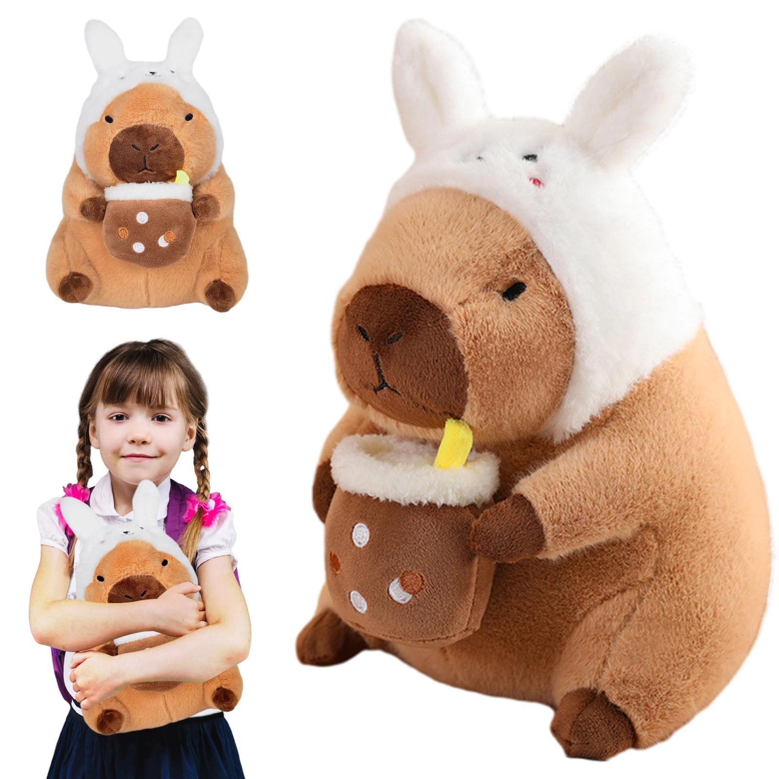 Yizemay Capybara Plush Toy - 33 cm Plush