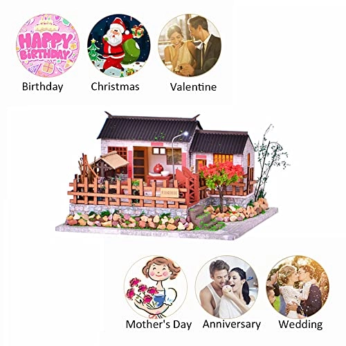 Miniature Wooden Dollhouse Furniture Kit - Creative Room 1:24