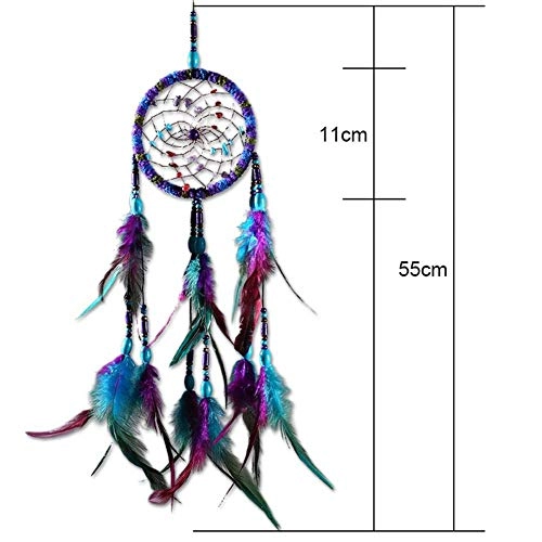 Dreamcatcher - Siderosphere, feathers, lines, wood beads.