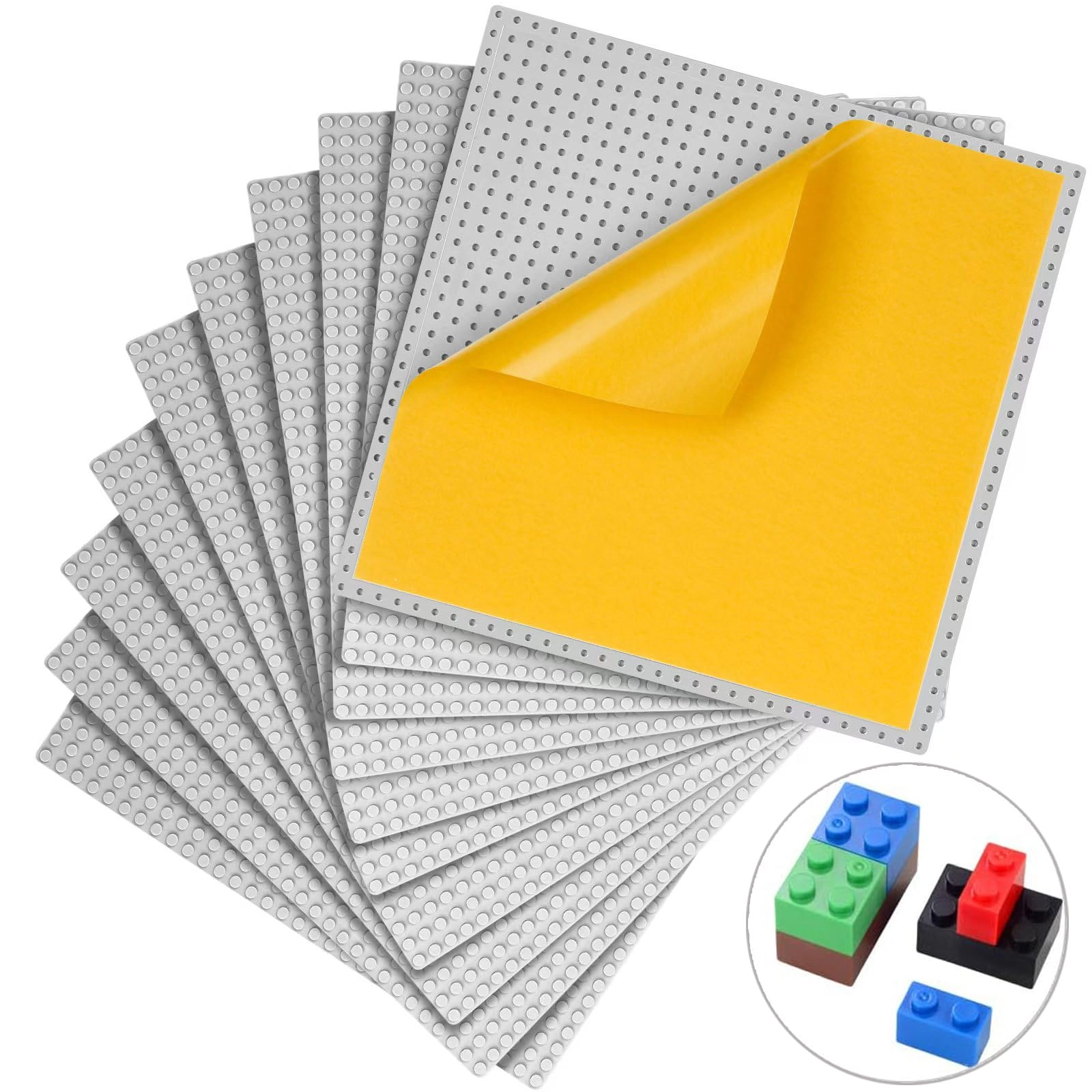 Peel-and-Stick Baseplates - 10pcs