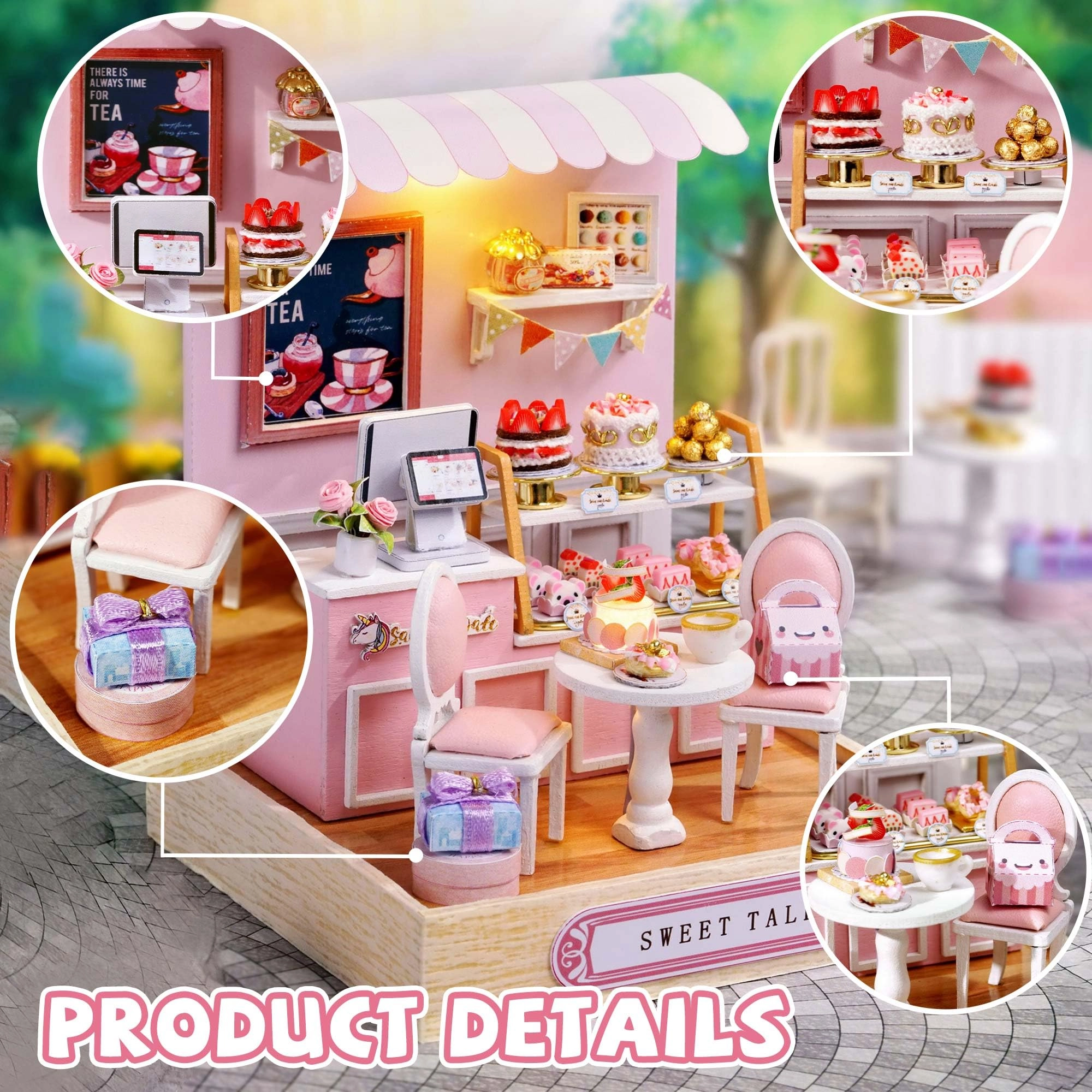 DIY Miniature House Kit - Vintage Coffee Shop
