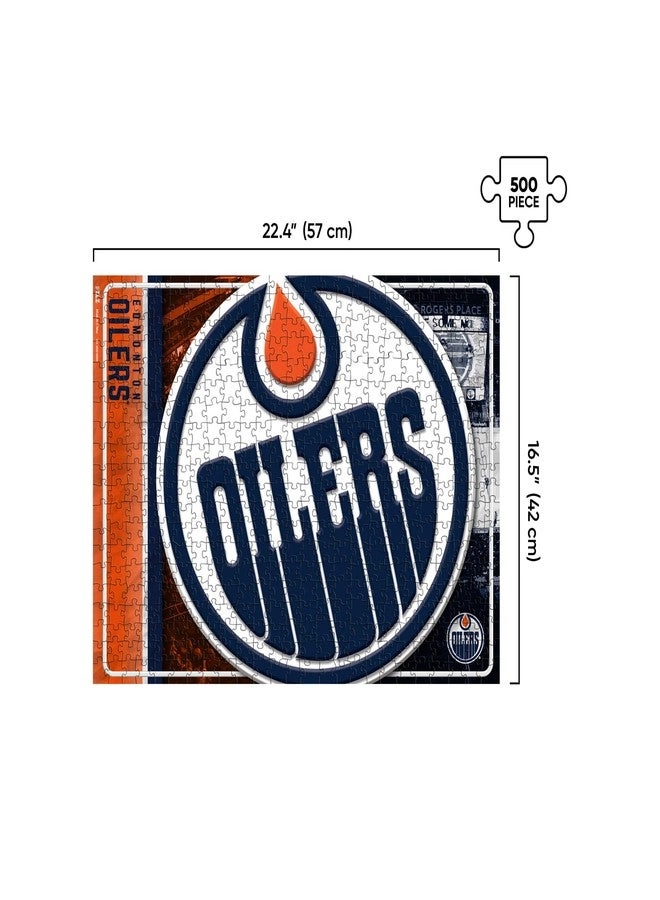 Edmonton Oilers Big Logo Puzzle - 500 pcs