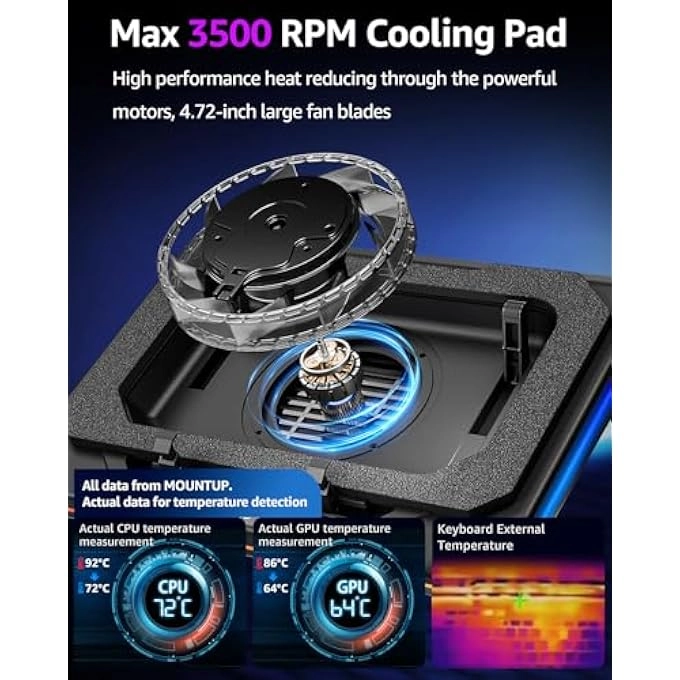 LAPTOP COOLING PAD - 11" - 19"
