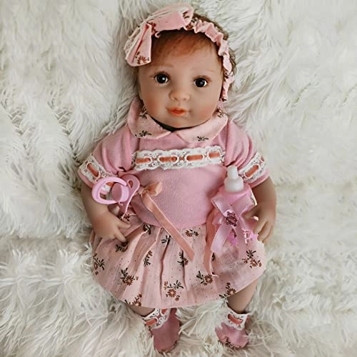 Reborn Baby Doll - 16 Inch Vinyl Cotton Body Pink