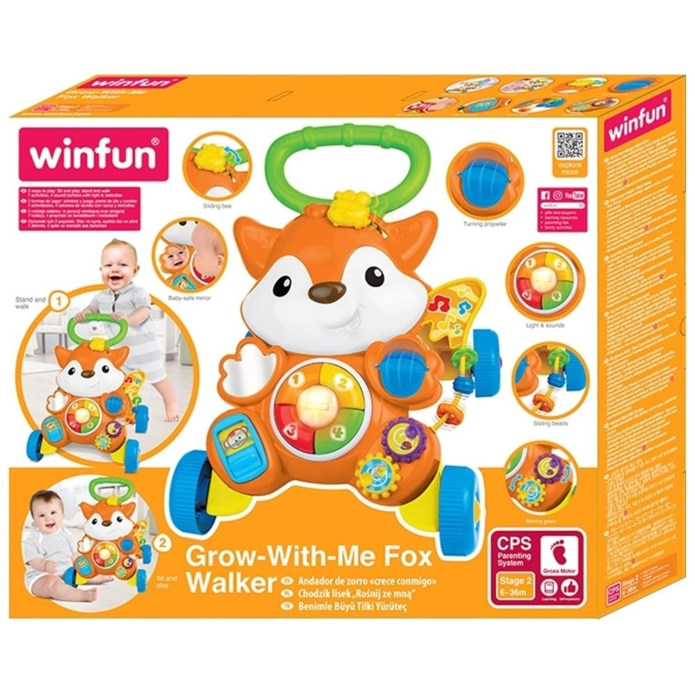 Grow-With-Me Fox Walker - Suitable for 6 months & above