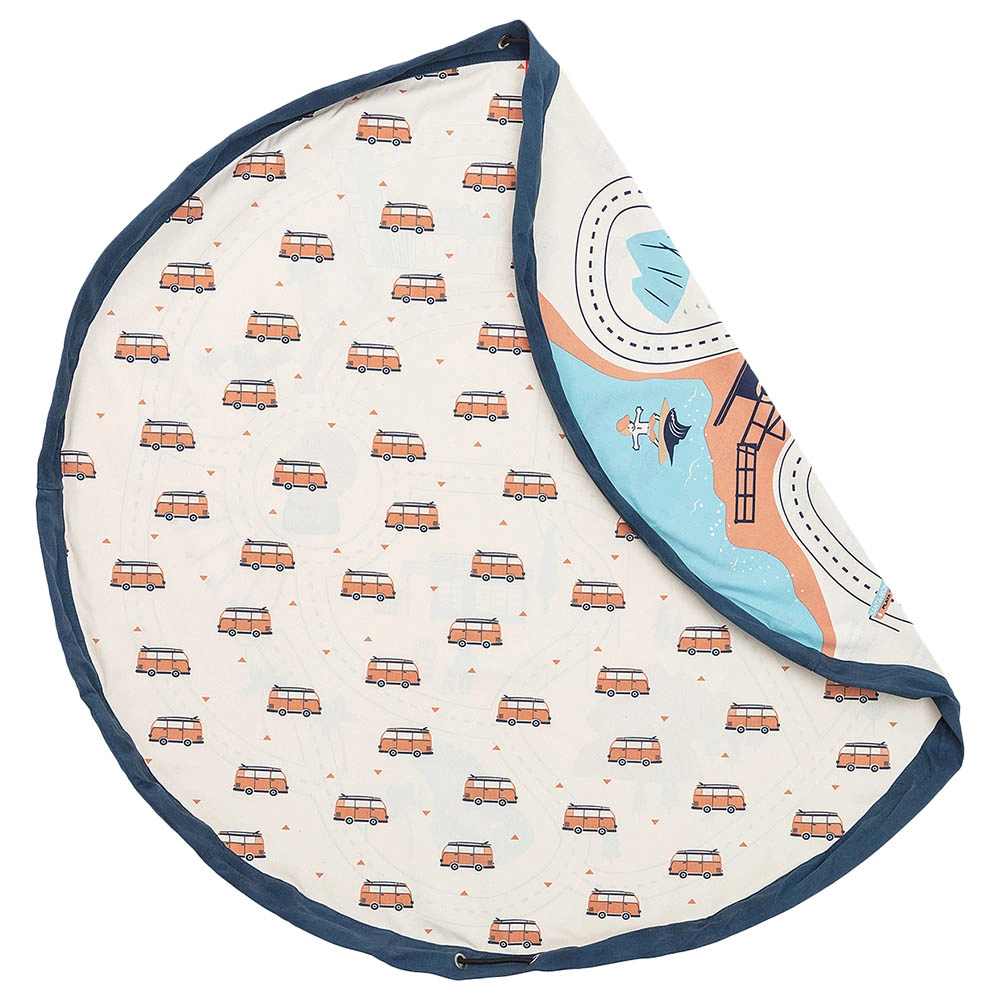 Playmat & Storage Bag - L.A. Road Map Suitable for 3 years and above