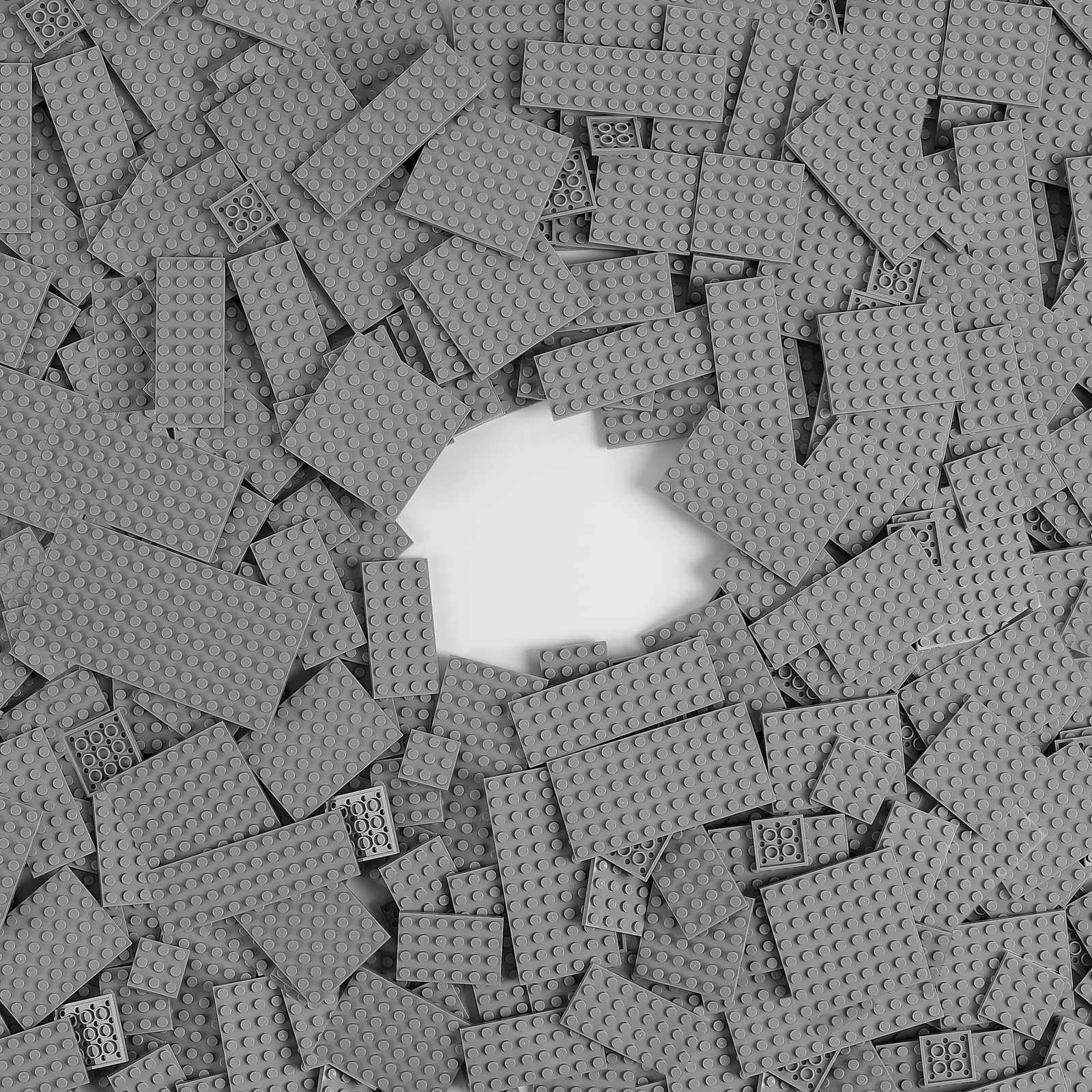 Small Building Plates - Plastic Small Flat Baseplates 150