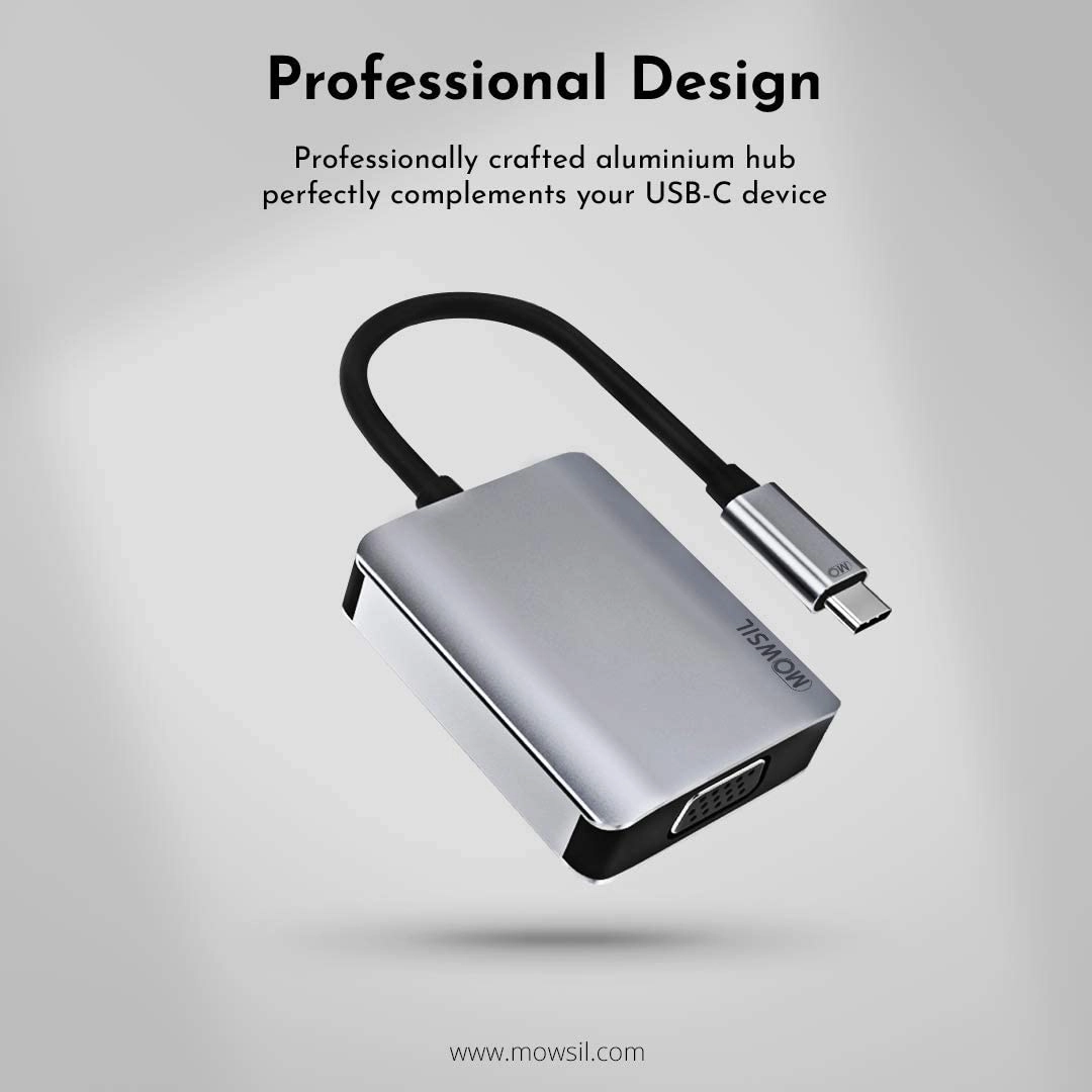 USB Type C To VGA+HDMI Converter