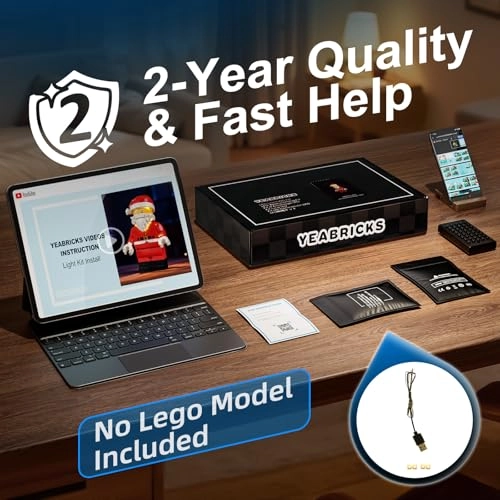 LED Light for LEGO 40820 Minifigures Up-Scaled Santa Minifigure Model - Plastic