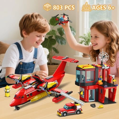 City Fire Brigade Fire Plane - 803 pcs