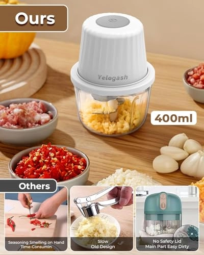 Mini Electric Chopper - 400 Millimeters Battery Powered