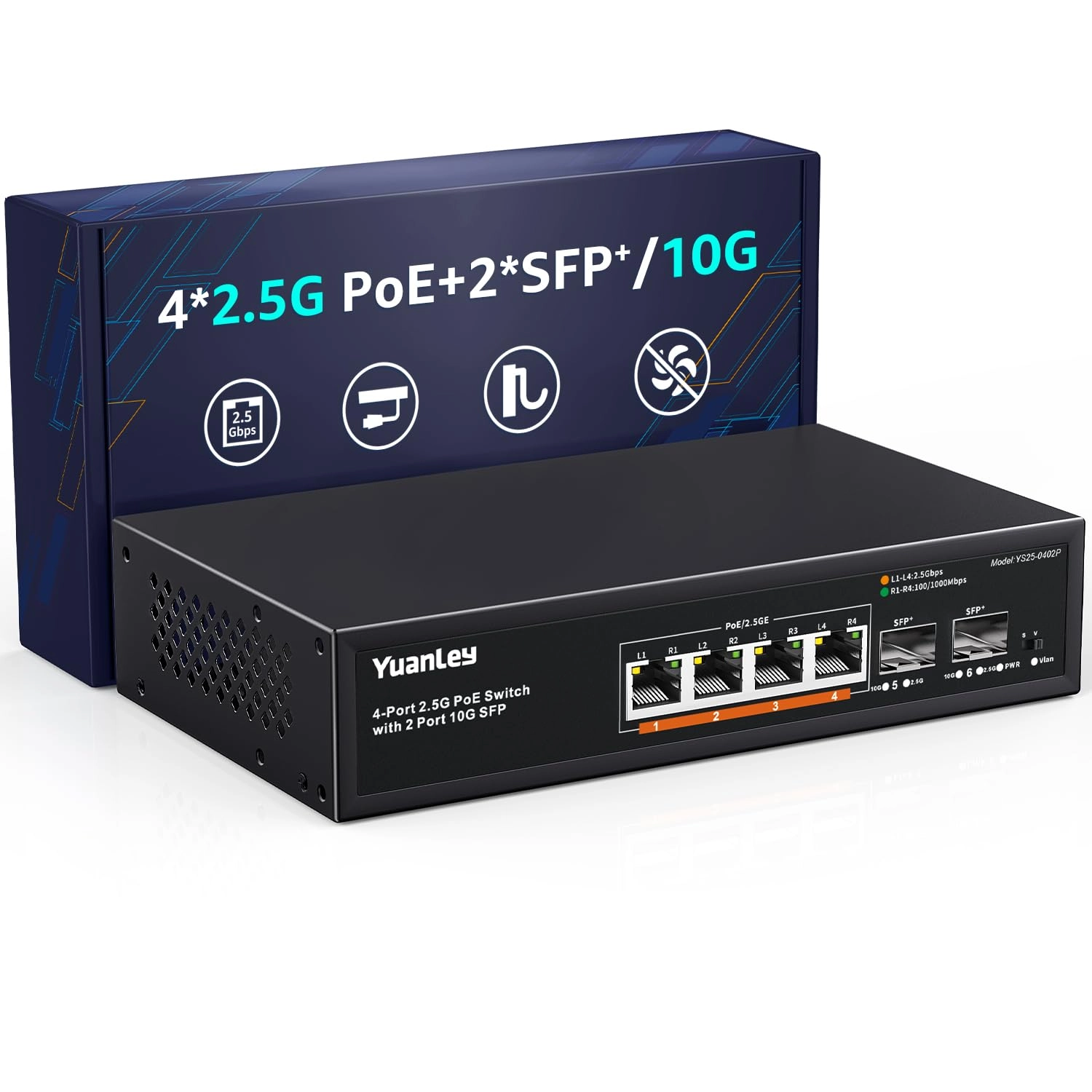 YuanLey 6 Port | 4x2.5G +2x10G SFP 6-ports