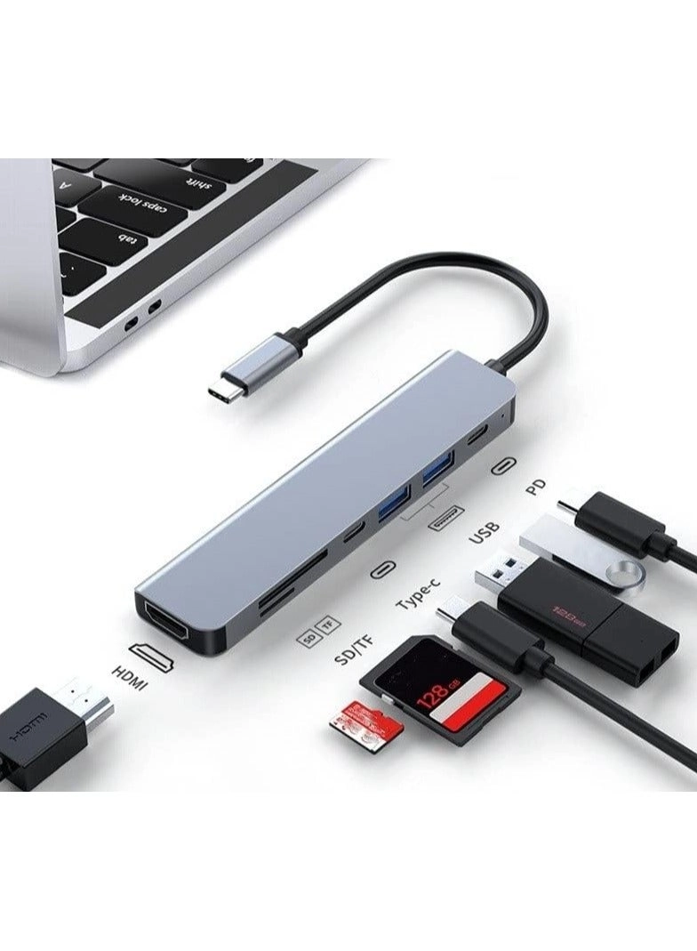 W18 Type C Hub - 3 USB HDMI 3D/TF