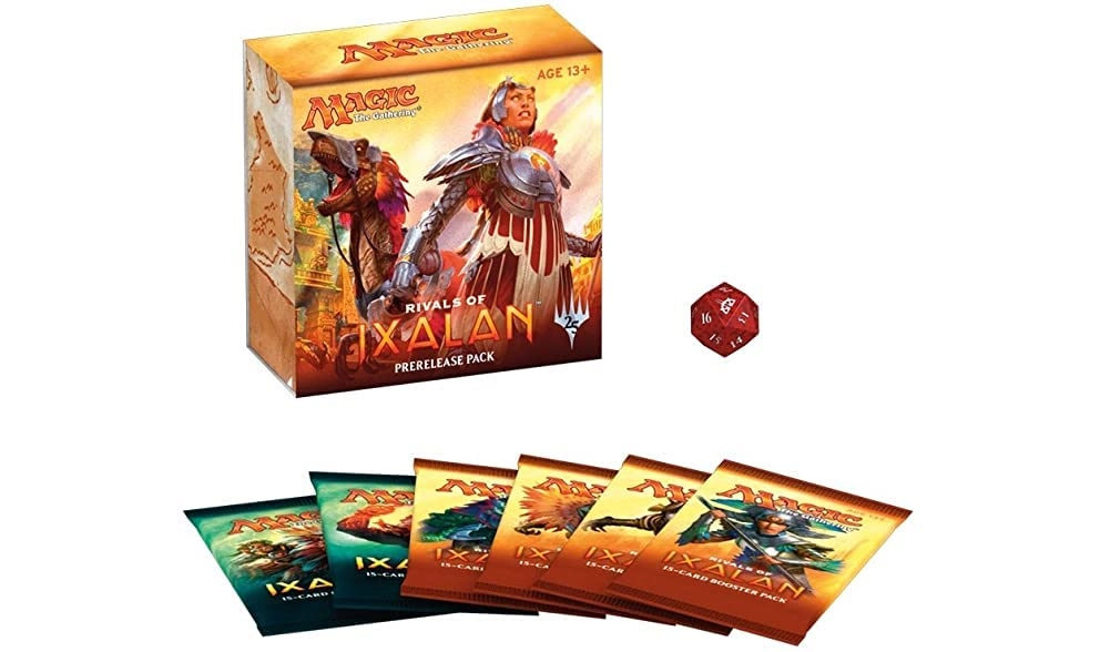 Magic: the Gathering Rivals of Ixalan Prerelease Pack - 6 boosters 1 promo card spindown life counter