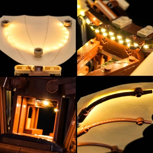 LED Light Set for LEGO Leonardo da Vinci's Flying Machine 10363 - Copper