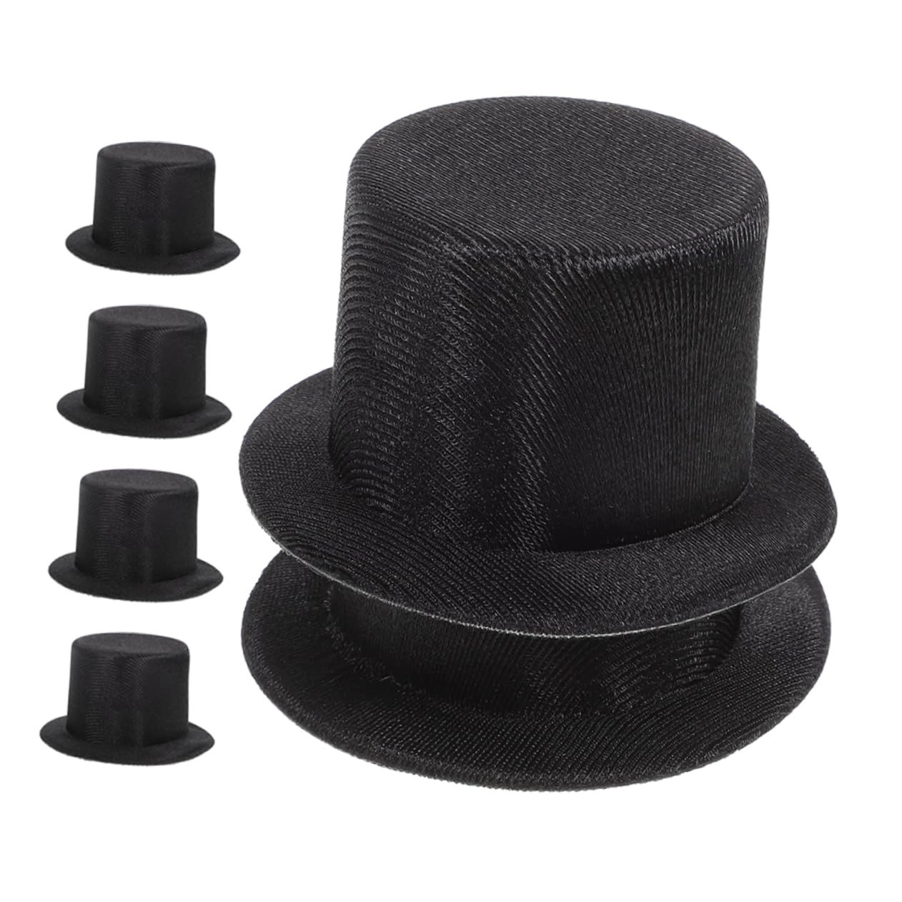 Mini Top Hats - 6 Pieces 9.00X9.00X4.50CM