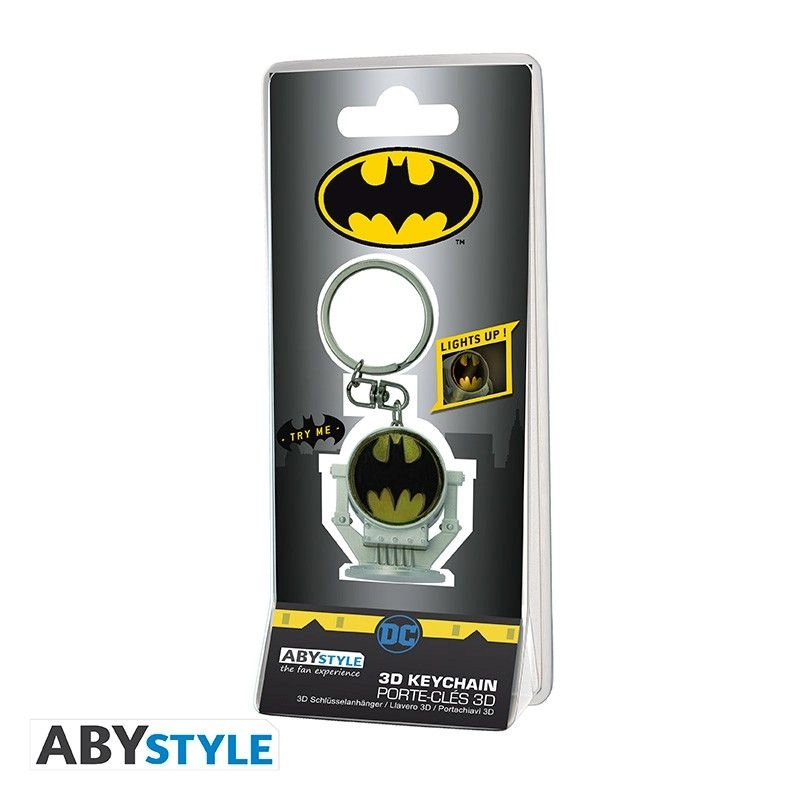 Keychain 3D Premium Bat-Signal - Dc Comics
