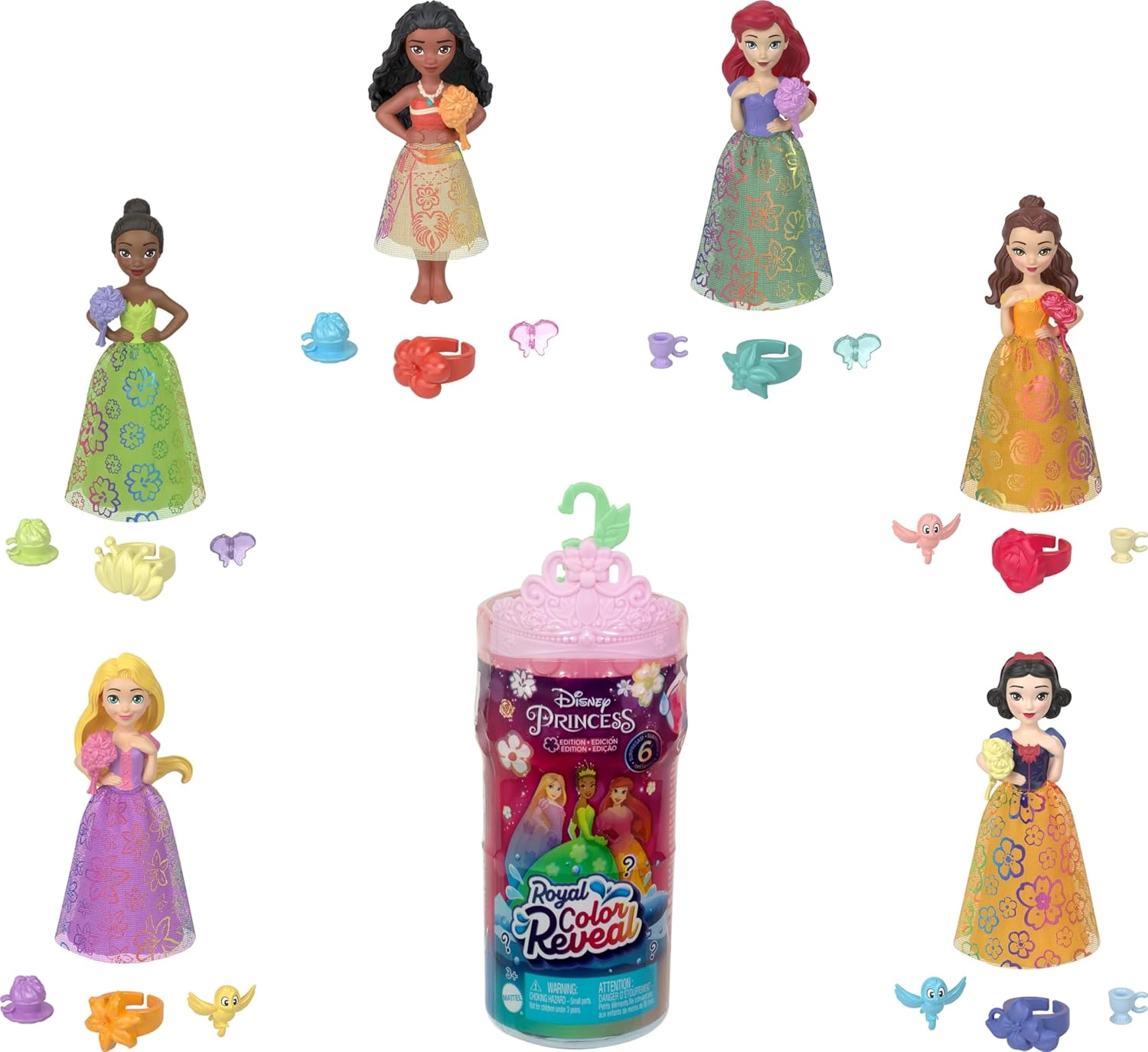 Disney Princess Royal Color Reveal - Garden Party Series 6 Surprises Scented Ring