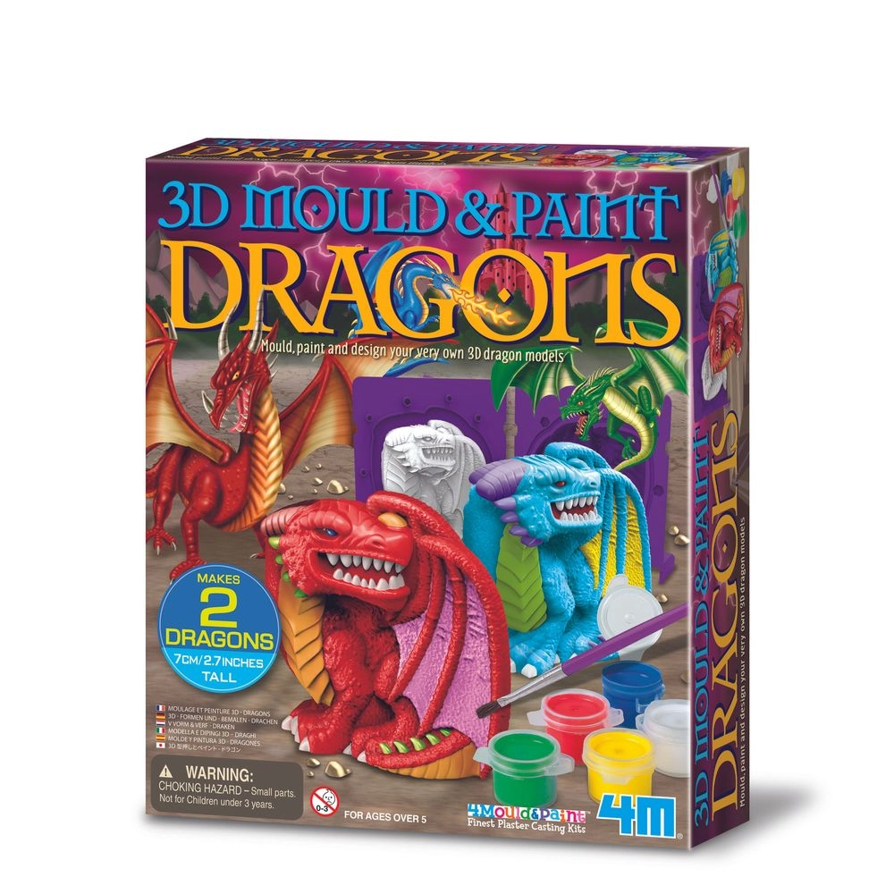 4M Mould & Paint 3D Dragon Kit