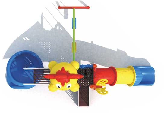 Multi Purpose Kids Outdoor Playing Equipments - 770x320x280cm 2+ Years