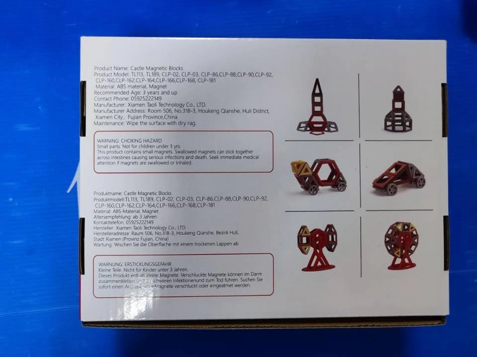 Magnetic Building Blocks - 3 years and up 151 pieces