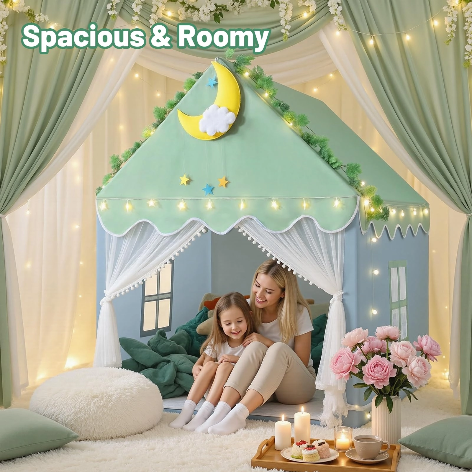 Kids Tent - 120 cm x 104 cm x 129 cm Princess