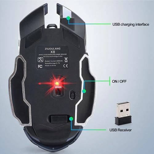Silent Wireless Mouse - Radio Frequency