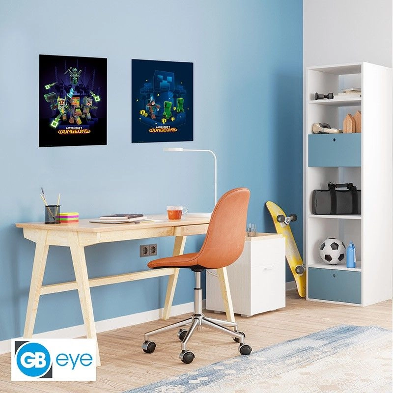 Minecraft Chibi Posters - Laminated paper 52cm x 38cm