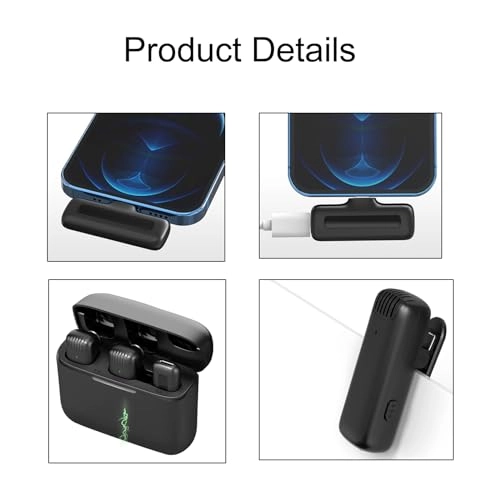 Wireless Microphone - 2x Microphones 2.4GHz Wireless