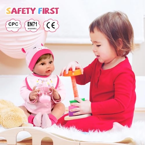 Reborn Baby Doll - 18 inches Vinyl Ages 3+