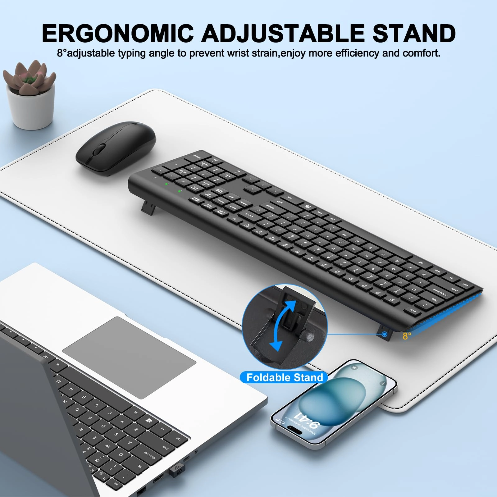 Keyboard and Mouse Combo - QWERTY Wireless