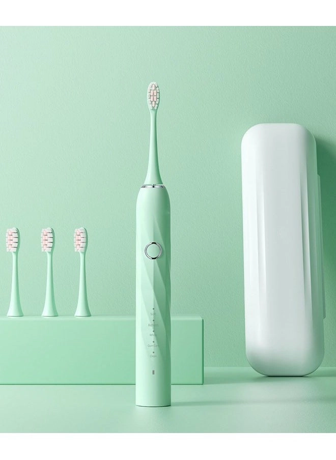 Electric Toothbrush - Super Soft Blue 4 Different Heads