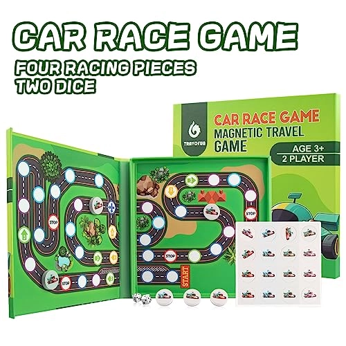 Magnetic Car Race Game - 36 months - 3 years
