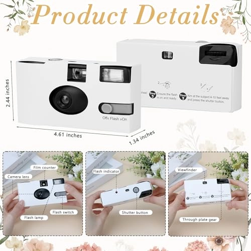 Disposable Cameras - 12 Pack 35mm 17 Exposures