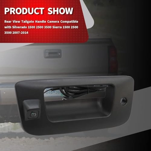 Rear View Tailgate Handle Camera - Night vision Wired