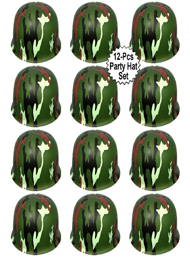 Army Helmets - 12 Count Kids