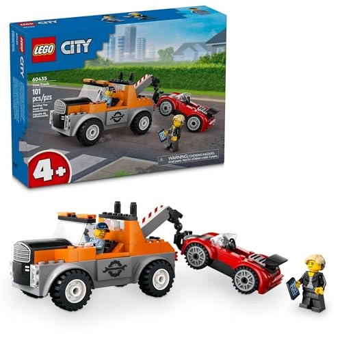 LEGO City Tow Truck and Sports Car Repair Vehicle Toy (60435) - Vehicle