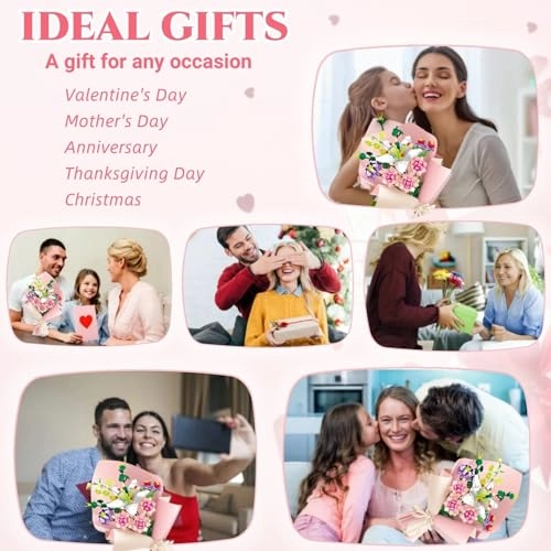 Flower Bouquet Building Set - Lily Carnation 514 pcs Floral