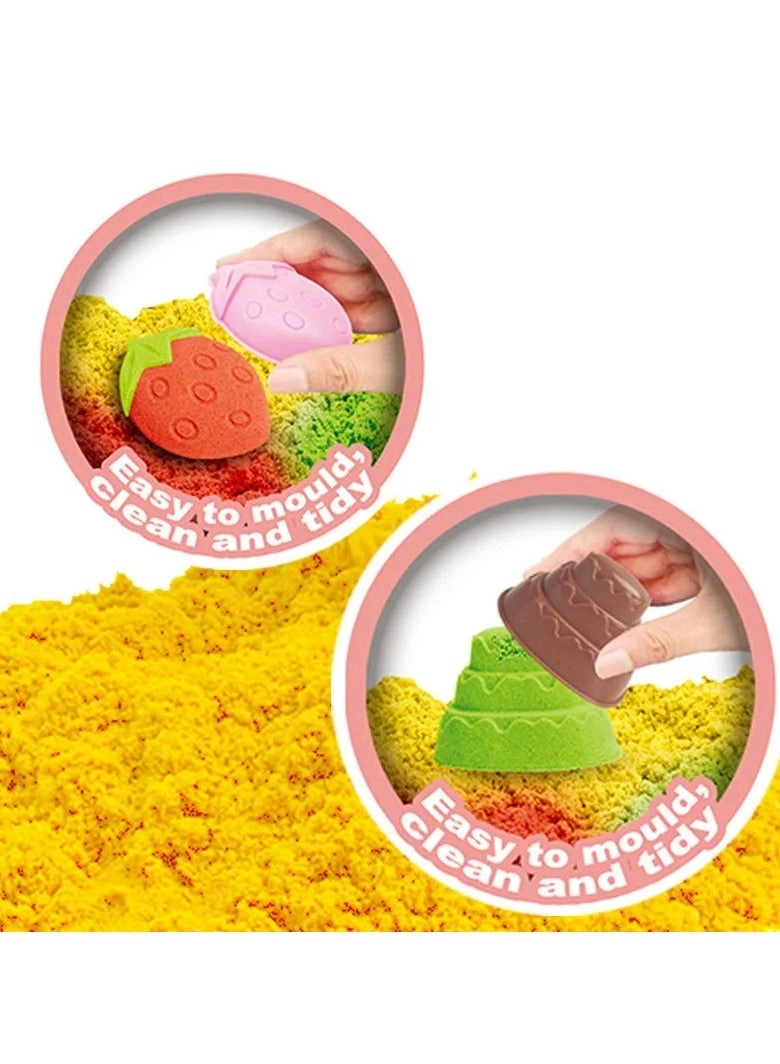 DIY Dynamic Sand Magic Clay Educational Toy - Fruit Theme Indoor Outdoor